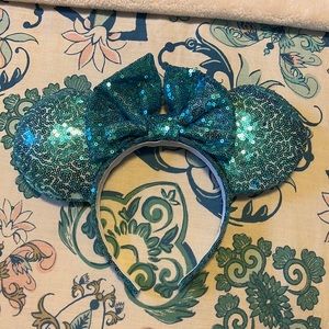 Blue sparkle Minnie ears